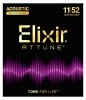  Elixir ATTUNE Phosphor Bronze Custom Light 11-52 - Struny akustyczne